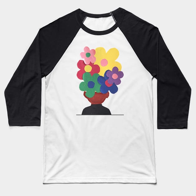 Flourishing Head Baseball T-Shirt by  finitojuarez